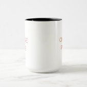 Choose Peace Mug | Minimal Aesthetic Soft Life Cof Mok (Midden)