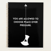 Choose Peace Over Pressure – Planner (Voorkant)