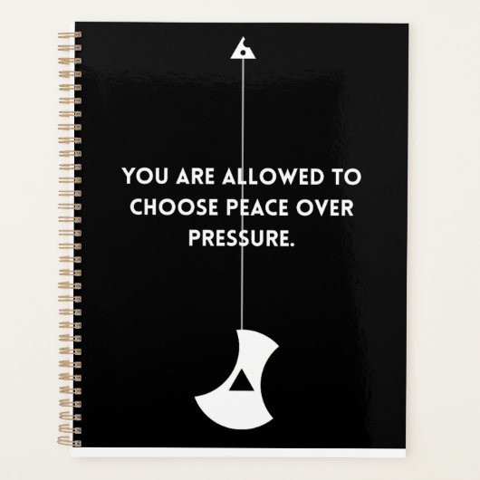 Choose Peace Over Pressure – Planner (Voorkant)