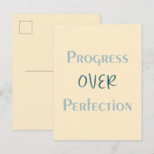 Choose Progress Every Time With Purposeful Message Briefkaart (Voorkant / Achterkant)
