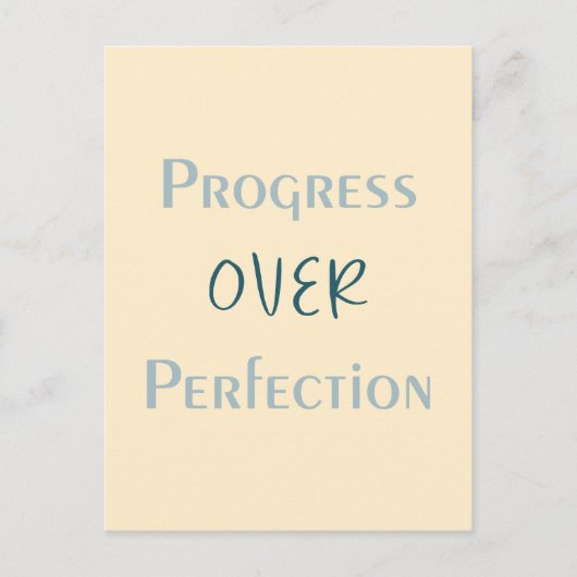 Choose Progress Every Time With Purposeful Message Briefkaart (Voorkant)