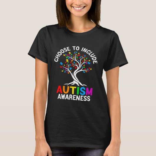 Choose To Include Autism Awareness Teacher Autism T-shirt (Voorkant)