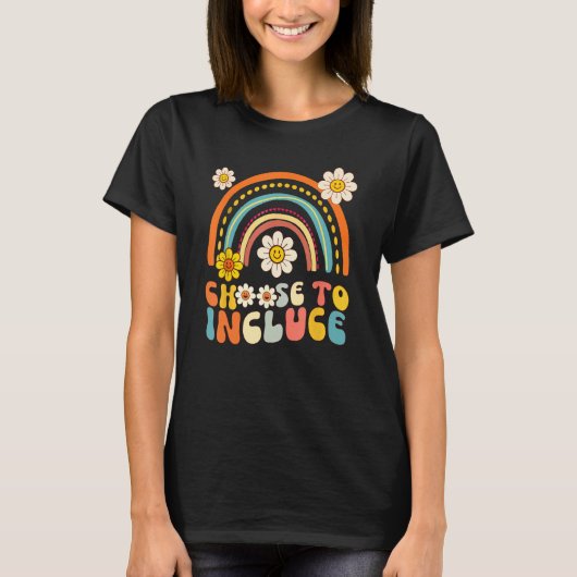 Choose To Include Autism Teacher Special Education T-shirt (Voorkant)