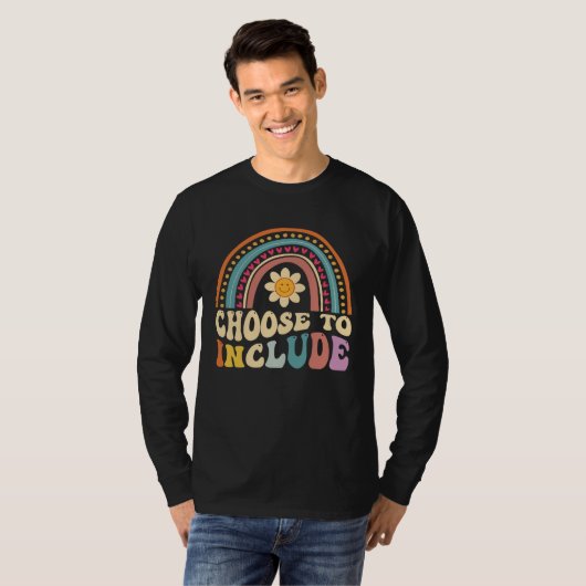 Choose To Include For Autism Teacher Special Educa T-shirt (Voorkant volledig)