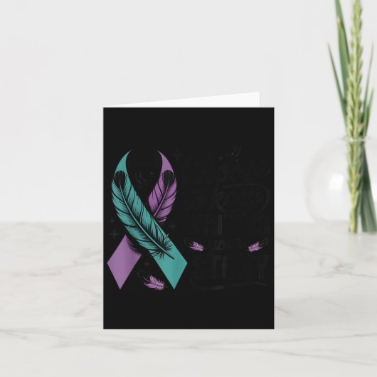 Choose To Keep Writing Your Story Insrational Quot Kaart (Voorkant)