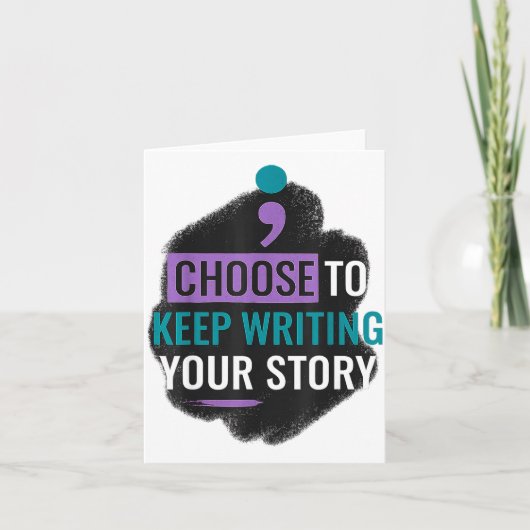 Choose To Keep Writing Your The Story For Women Me Kaart (Voorkant)