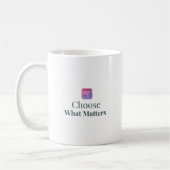 Choose What Matters Minimal Motivational Mug Koffiemok (Links)