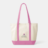 Choose What Matters Minimal Motivational Tote Bag (Achterkant)