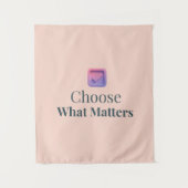 Choose What Matters Minimal Motivational Wall Tape Wandkleed (Voorkant)