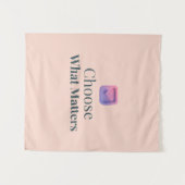 Choose What Matters Minimal Motivational Wall Tape Wandkleed (Voorkant (horizontaal))