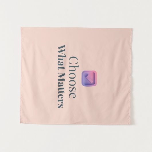 Choose What Matters Minimal Motivational Wall Tape Wandkleed (Voorkant (horizontaal))