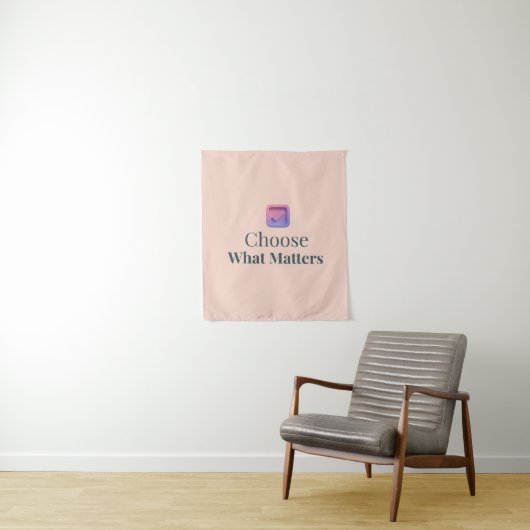 Choose What Matters Minimal Motivational Wall Tape Wandkleed (In situ)