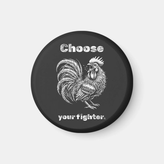 Choose Your Fighter – Demon Rooster. Magneet (Voorkant)