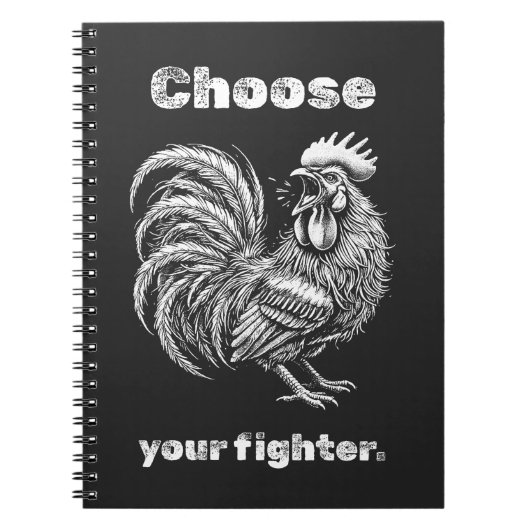 Choose Your Fighter – Demon Rooster. Notitieboek (Voorkant)