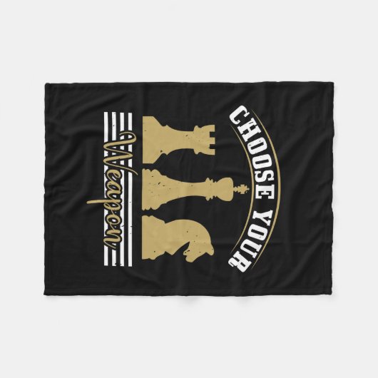 Choose Your Weapon Fleece Deken (Voorkant (Horizontaal))