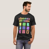 Choose your weapon knitting crochet sewing loom ra t-shirt (Voorkant volledig)