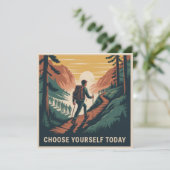 Choose Yourself Today Kaart (Staand voorkant)