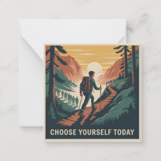 Choose Yourself Today Notitiekaartje