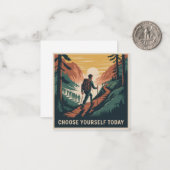 Choose Yourself Today Notitiekaartje (Voorkant / Achterkant in situ)