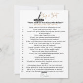 Chop and Chat vrijgezellenfeest  Feestdagenkaart (Achterkant)