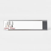 Chop Chop Bureau Naambordje (Voorkant)