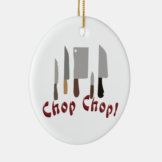 Chop Chop Keramisch Ornament (Rechts)
