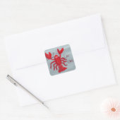 Chop Chop Kreeft Olie Geschilderde Sticker (Envelop)