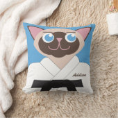 Chop deze piloot Karate Kat gepersonaliseerd Kussen (Deken)