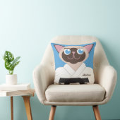 Chop deze piloot Karate Kat gepersonaliseerd Kussen (Stoel)