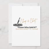 Chop en Chat :Guess die zei dat het ?Holiday Kaart (Voorkant)