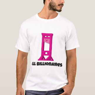 Chop miljardairs Roze Guillotine Mannen T-Shirt