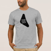 Chop-ontwerp zwart-varkensvlees t-shirt (Voorkant)