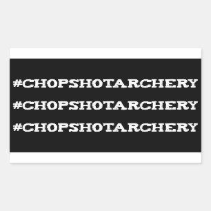 Chop Shot Boogschieten Hashtag Limb Stickers