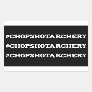 Chop Shot Boogschieten Hashtag Limb Stickers
