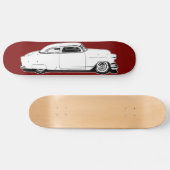 Chop top Chevy Black, wit, rood grafisch dek Persoonlijk Skateboard (Horizontaal)