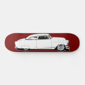 Chop top Chevy Black, wit, rood grafisch dek Persoonlijk Skateboard (Horizontaal)