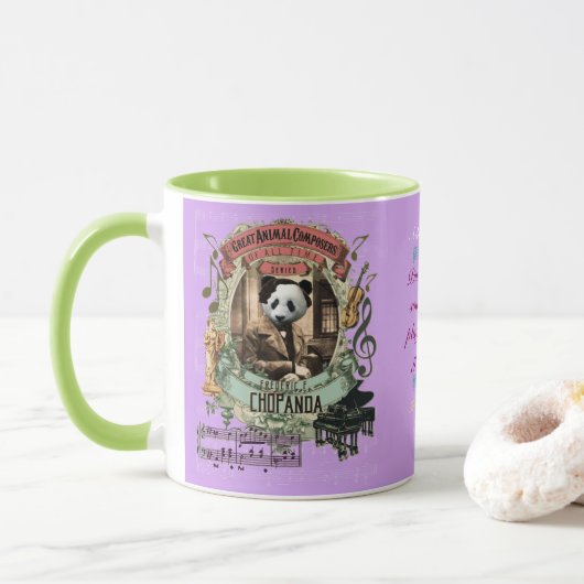 Chopanda Funny Panda Great Animal Composer Chopin Mok (Met donut)