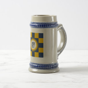 Chope 624 g grijs/blauw KENTUCKY Bierpul