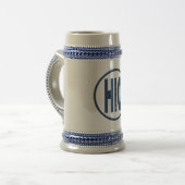 Chope 624 g grijs blauw OHIO SOCCER Bierpul (Voorkant links)