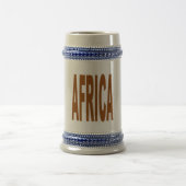 Chope 624 ml grijs/blauw AFRICA Bierpul (Center)