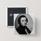 Chopin, 1858 vierkante button 5,1 cm (Voorkant /achterkant)