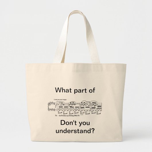 Chopin Bag Grote Tote Bag (Voorkant)