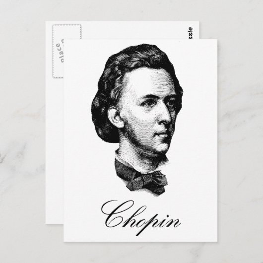 Chopin Briefkaart (Voorkant / Achterkant)