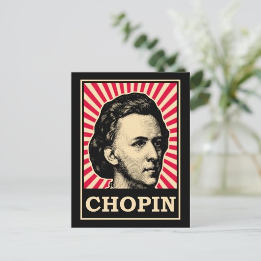 Chopin Briefkaart (Staand voorkant)