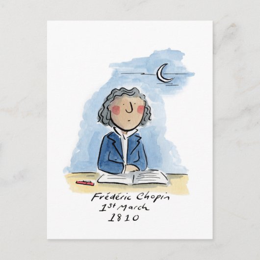 Chopin Briefkaart (Voorkant)