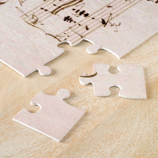 Chopin Classical Music Score Puzzle Legpuzzel (Zijkant)