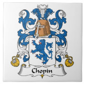 Chopin Family Crest Tegeltje (Voorkant)
