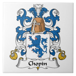 Chopin Family Crest Tegeltje
