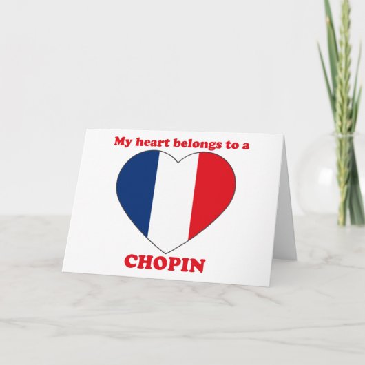 Chopin Feestdagen Kaart (Voorkant)
