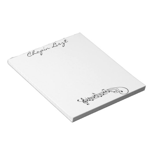 Chopin Liszt Notitieblok (Schuin)